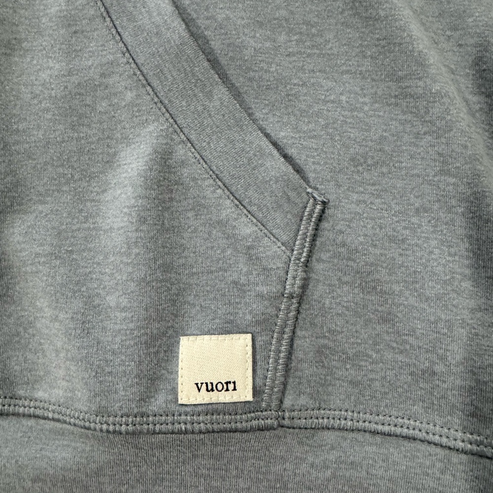 Vuori Men's Light Gray Hoodie - Picture 2 of 11